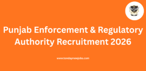 Punjab Enforcement & Regulatory Authority Recruitment 2026