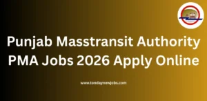 Punjab Masstransit Authority PMA Jobs 2026