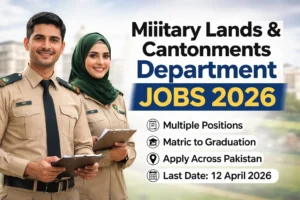 Military Lands & Cantonments Department Jobs 2026