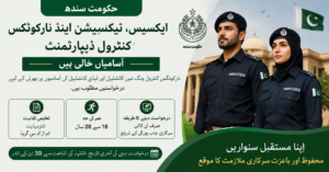 Sindh Excise Taxation and Narcotics Control Department Jobs 2026