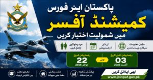 Join Pakistan Air Force as a Commissioned Officer 2026